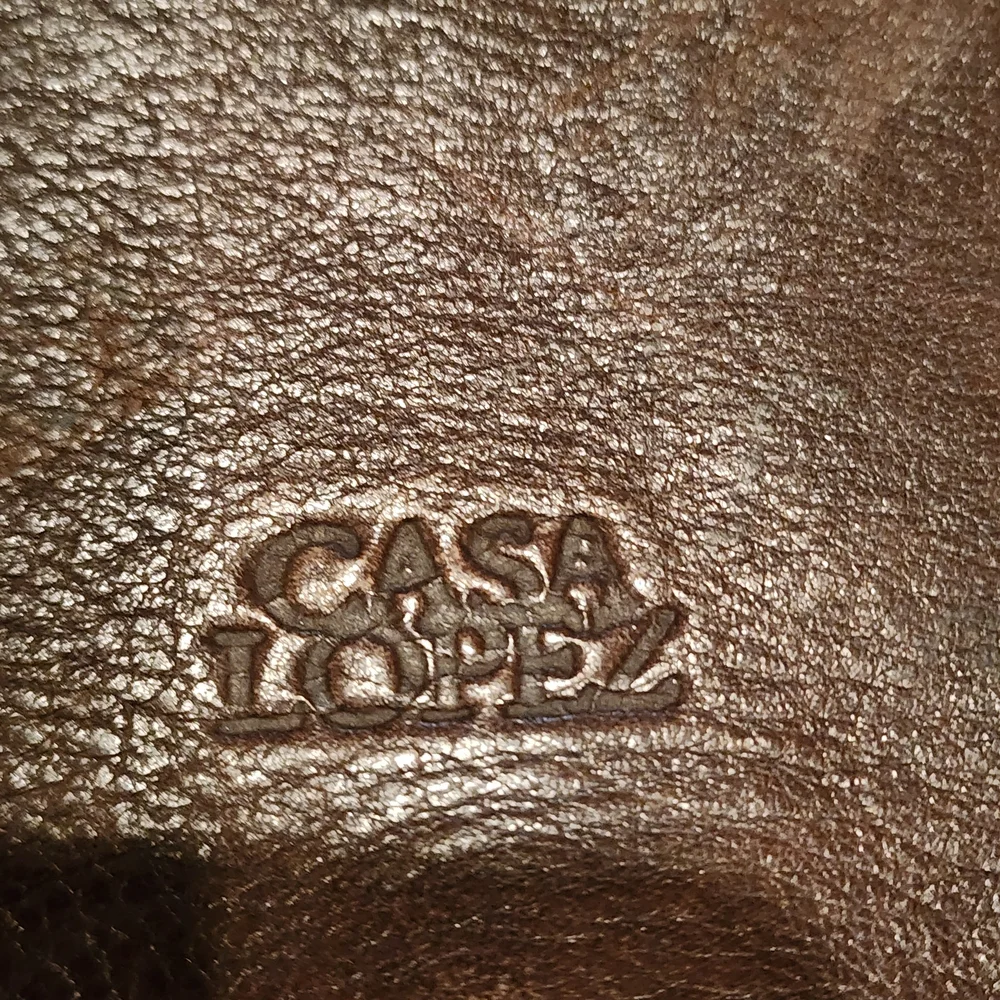 Casa Lopez Brown Leather Briefcase